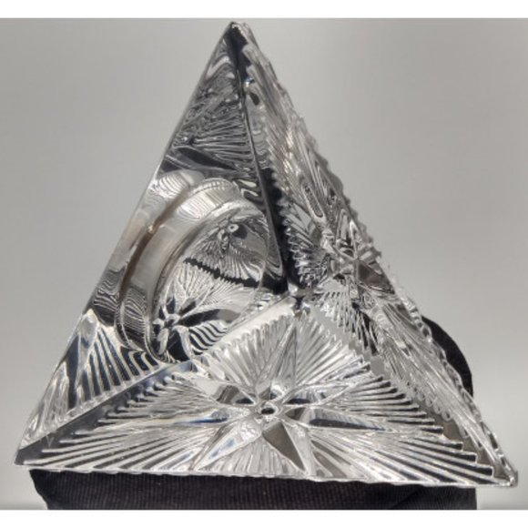 Waterford Crystal Star of Hope Pyramid Desk Clock - Picture 5 of 6